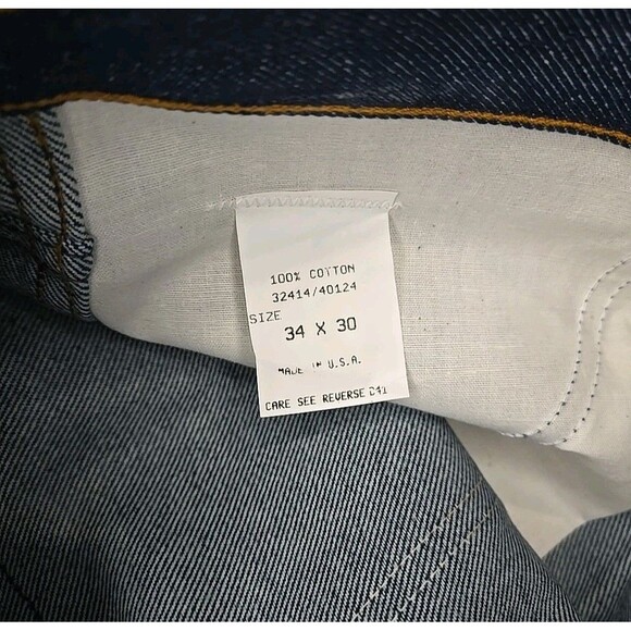 Vintage Sears Genuine Roebucks Men's Jeans 34x30 NOS 100% Cotton Boot Cut - Picture 7 of 7